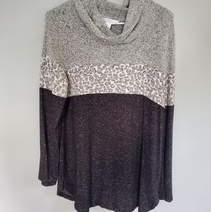 Market & Spruce black and gray sweater size large